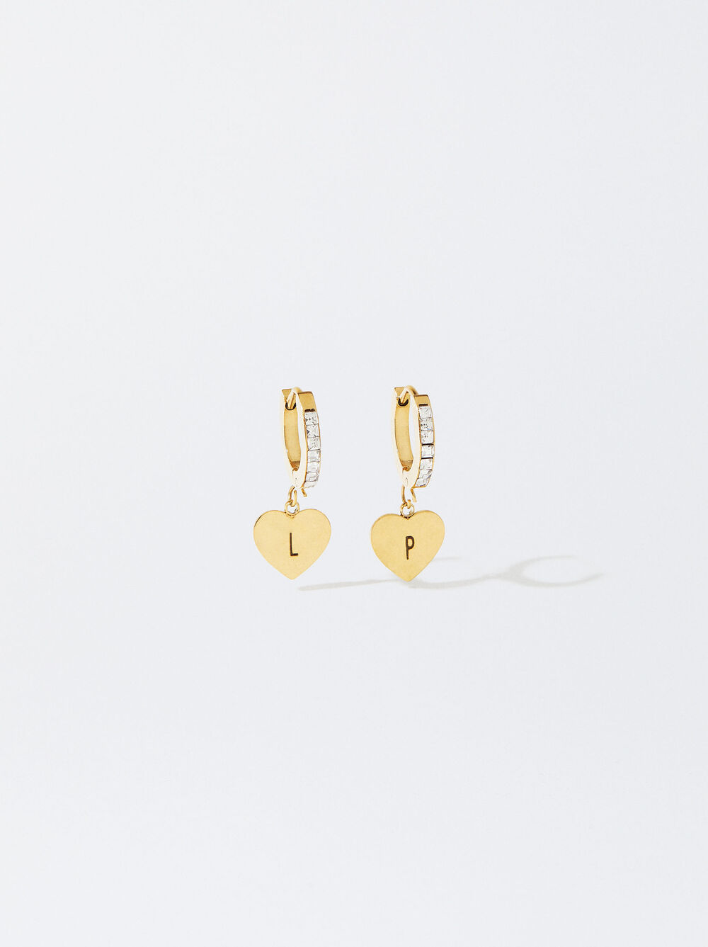 Online Exclusive - Stainless Steel Earrings With Zirconia image number 0.0