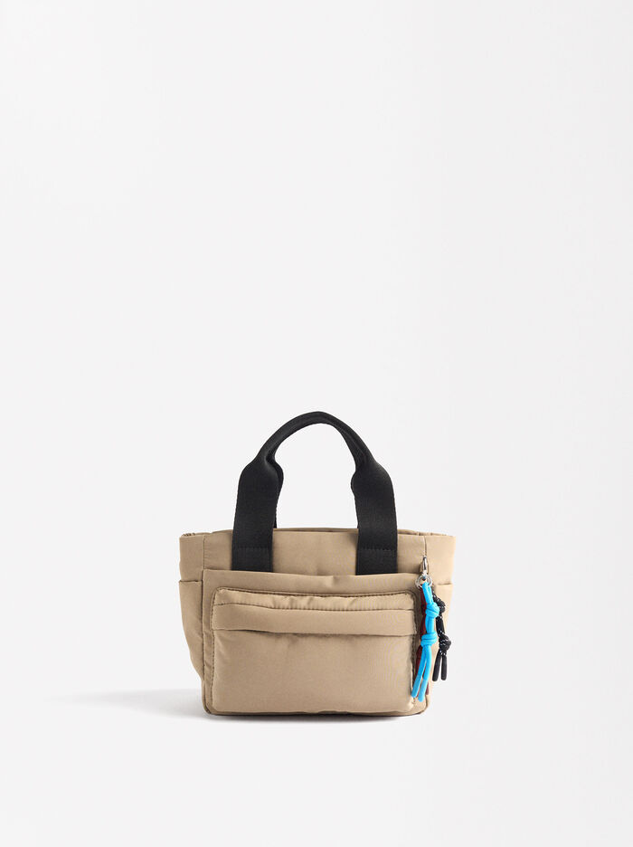 Bolso Tote De Nylon Com Bandolera S