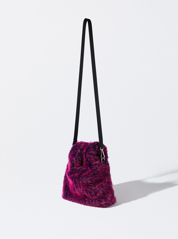 Pink Fur Tote Bag