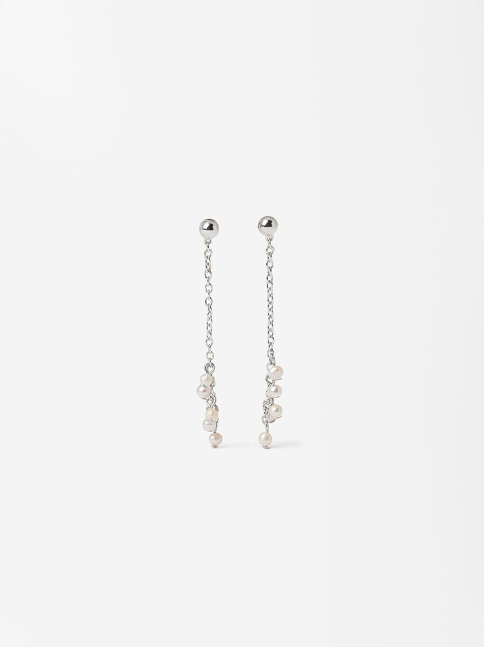 Long Pearls Earrings 