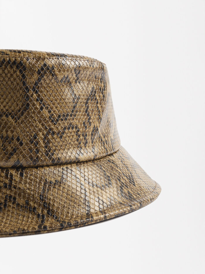 Sombrero Bucket Con Estampado Animal