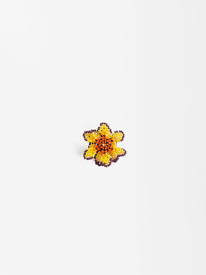 Bague Fleur Avec Des Perles - Limited Edition
