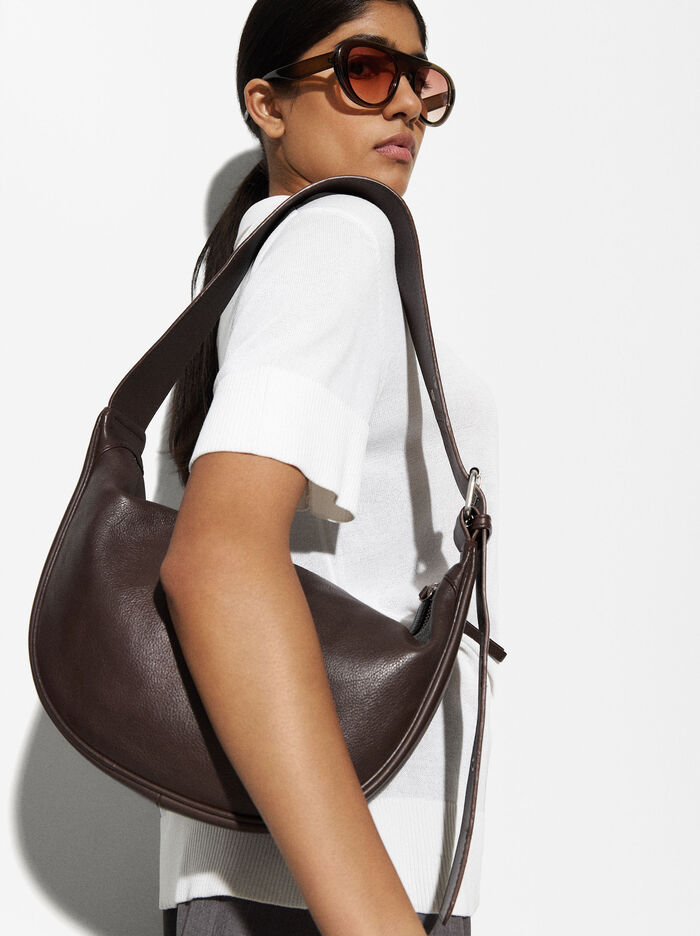 Leather Shoulder Bag M - Personalized