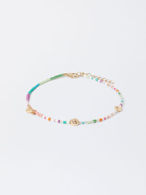 Anklet Multicoloured Bracelet With Beads