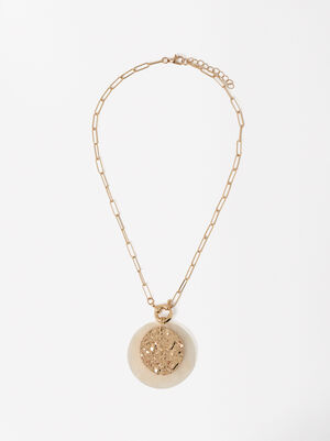 Golden Necklace With Shell
