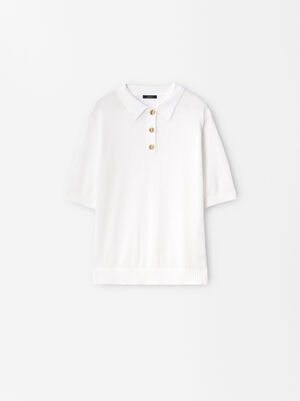 Knitted Polo With Buttons