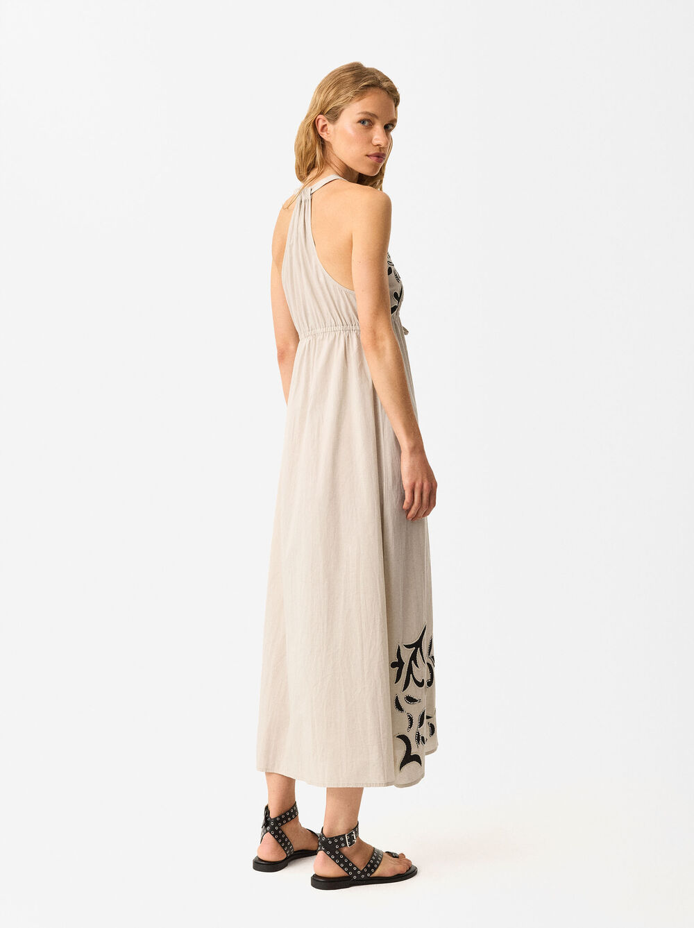Online Exclusive - Langes Besticktes Kleid image number 3.0