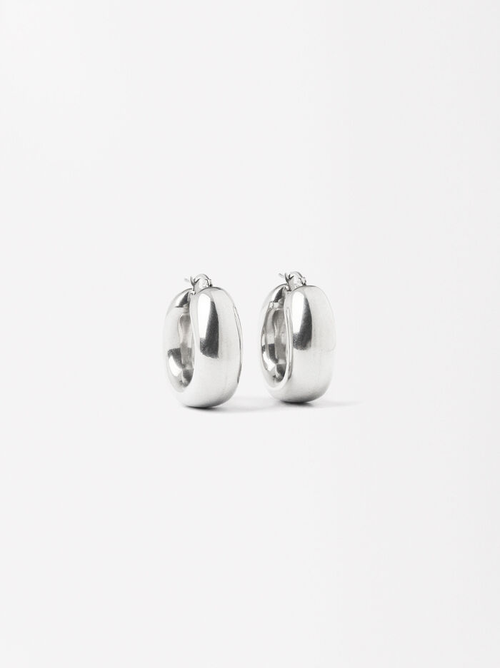 Large Hoops Earrings - Stainless Steel