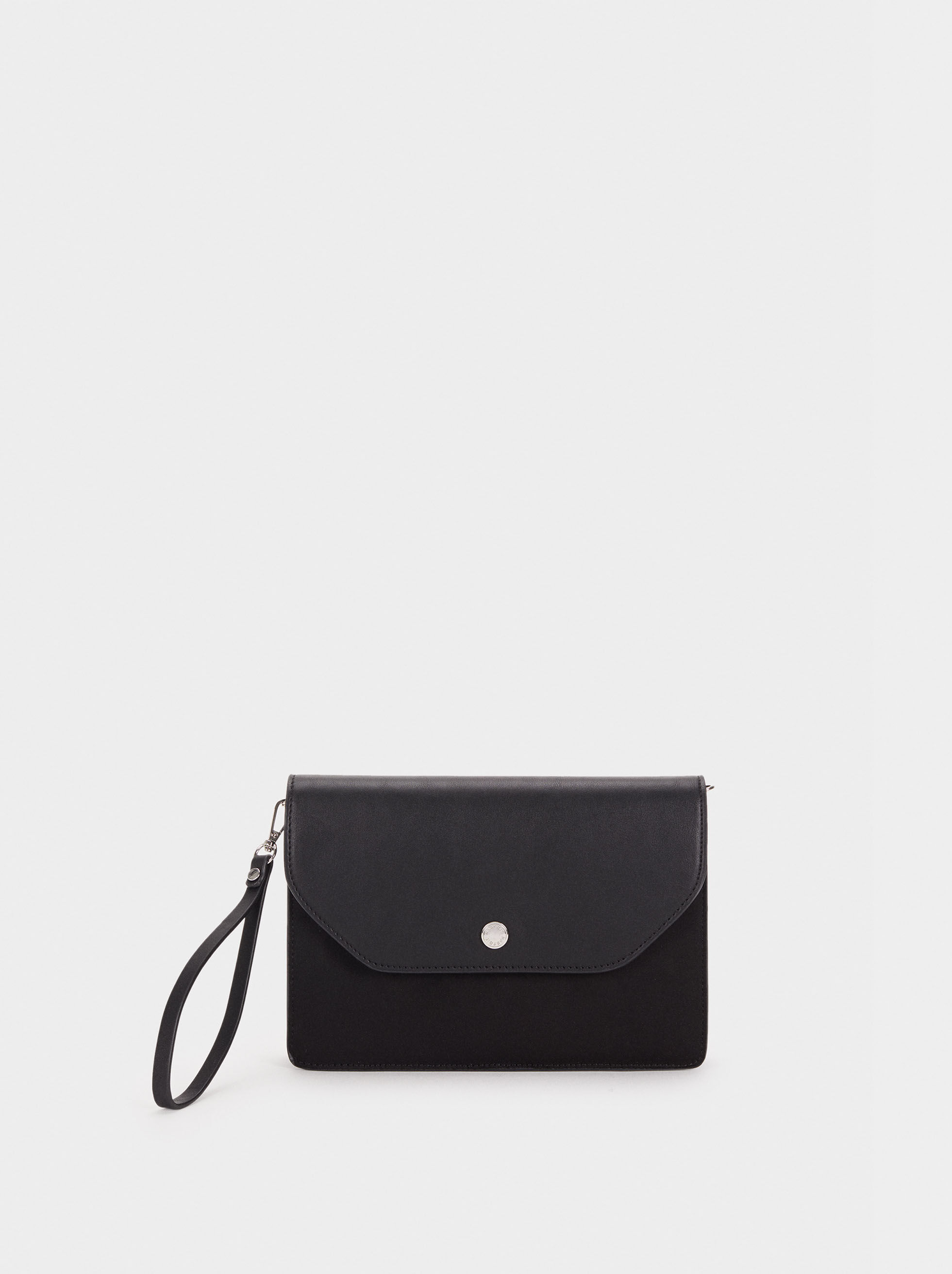 black clutch with handle