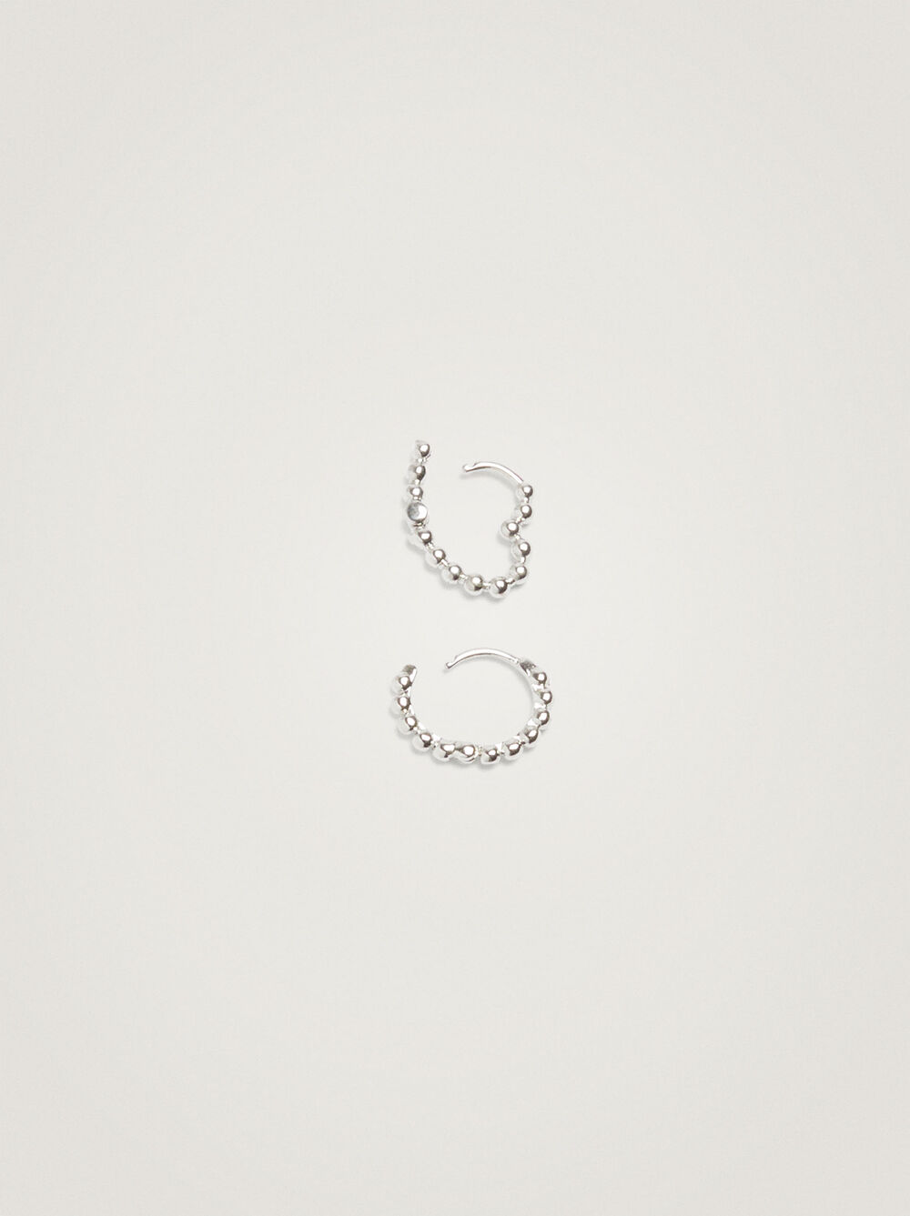 Set Of  Silver Hoop Earrings image number 2.0