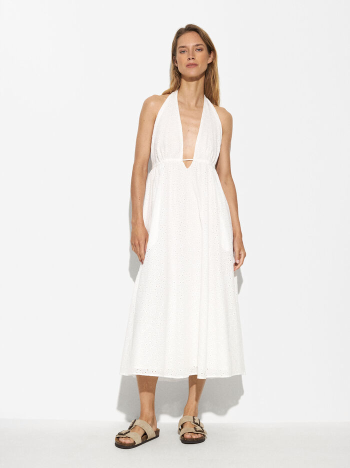 Online Exclusive - Cotton Halter Dress