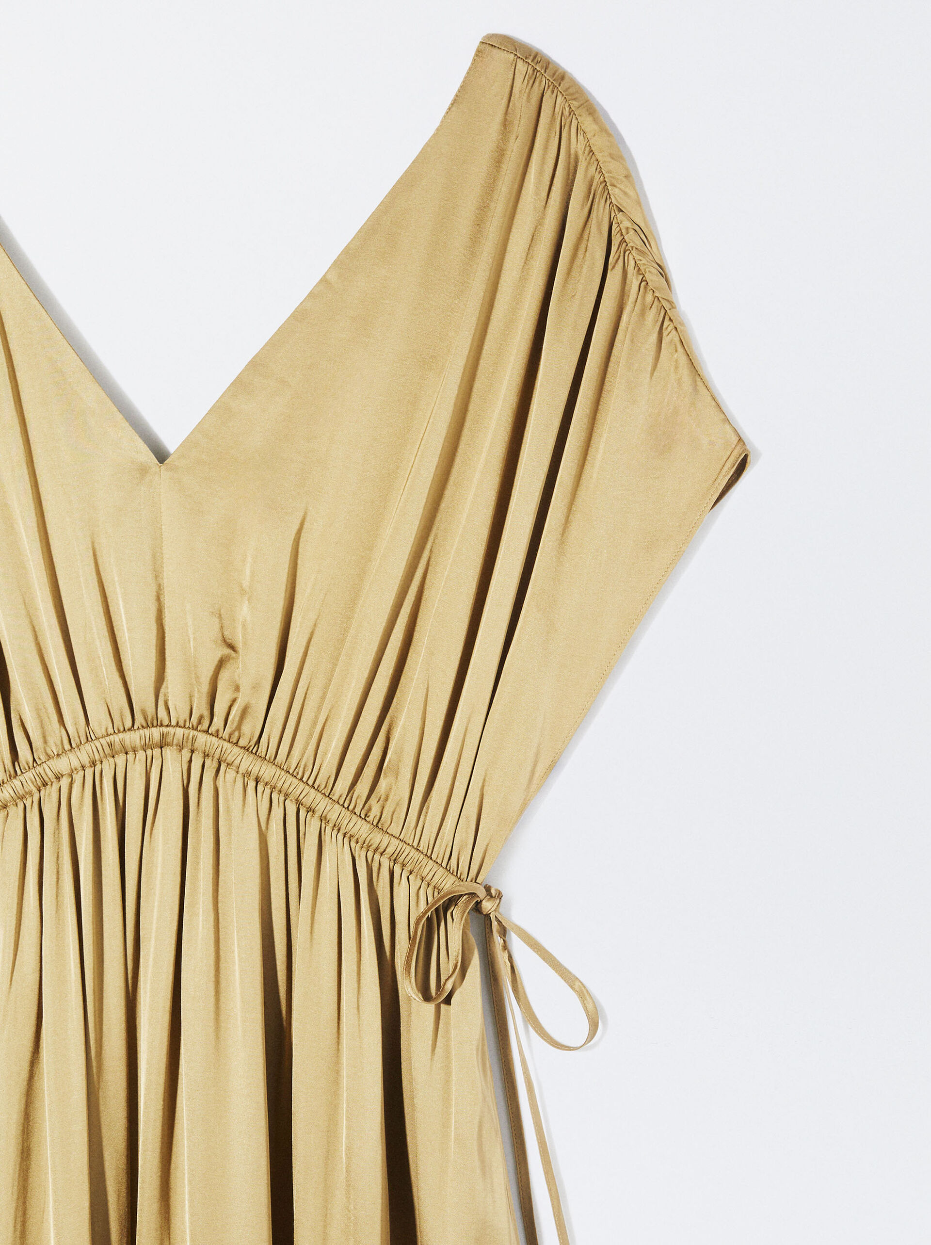 Flowy Adjustable Dress Golden