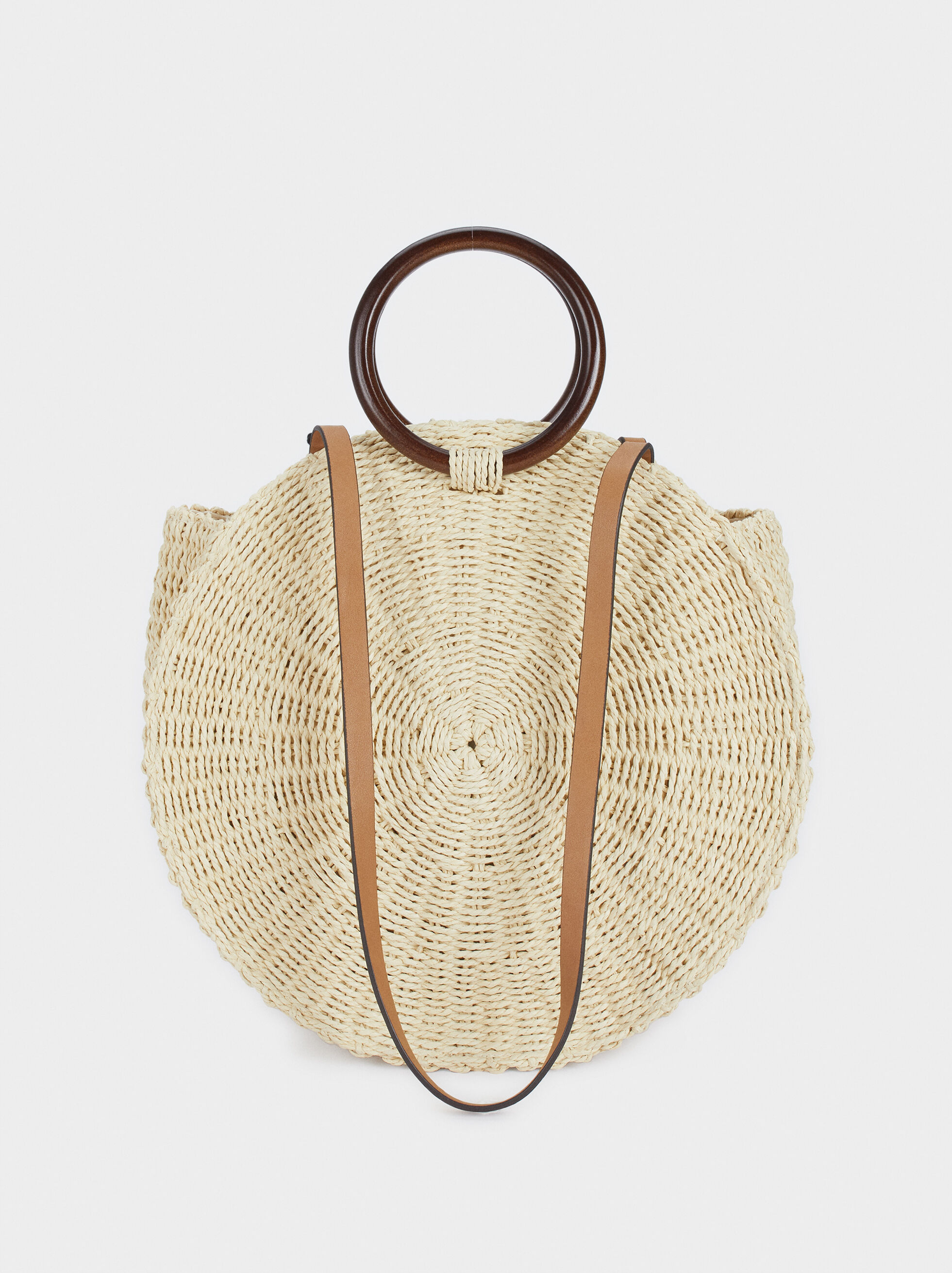 raffia bag round