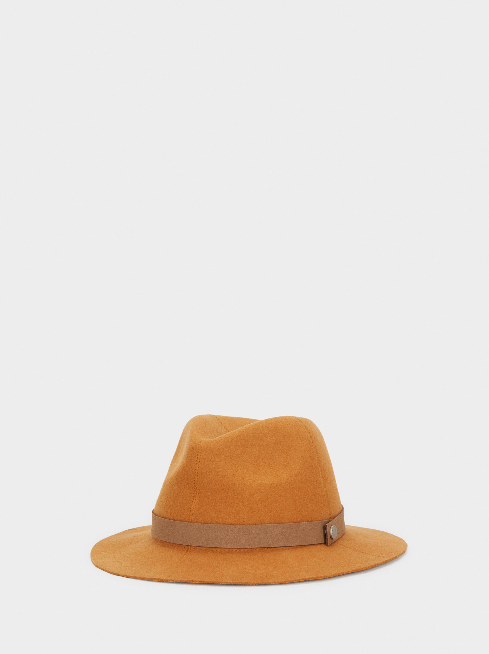 mustard wool hat