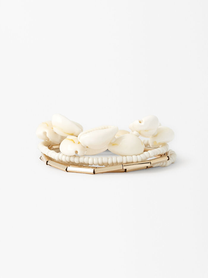 Set Of Bracelets With Shells