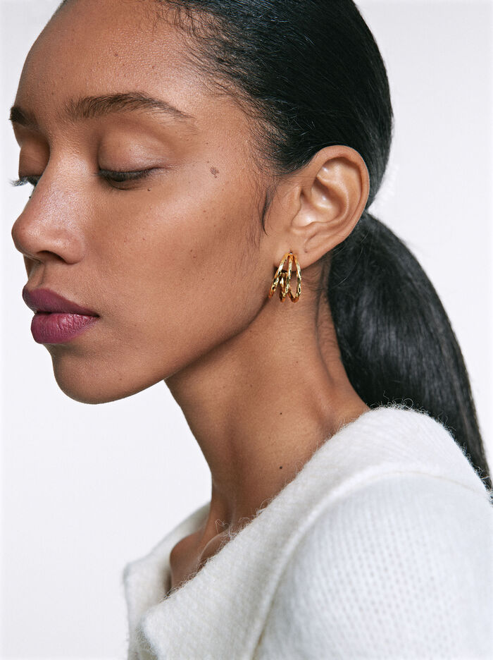 Gold Hoop Earrings 