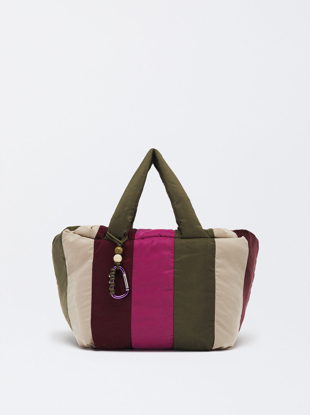 Bolso Shopper Con Rayas L image number 0.0