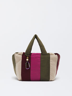 Bolso Shopper Con Rayas L image number 0.0