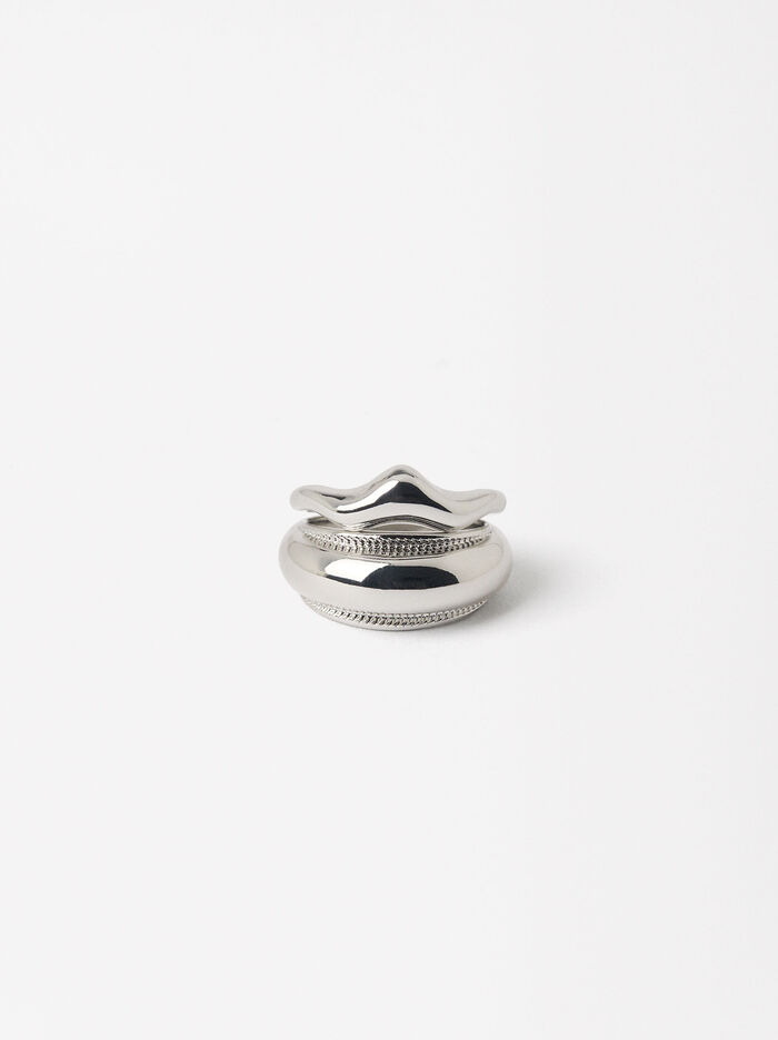 Set Of Silver Rings