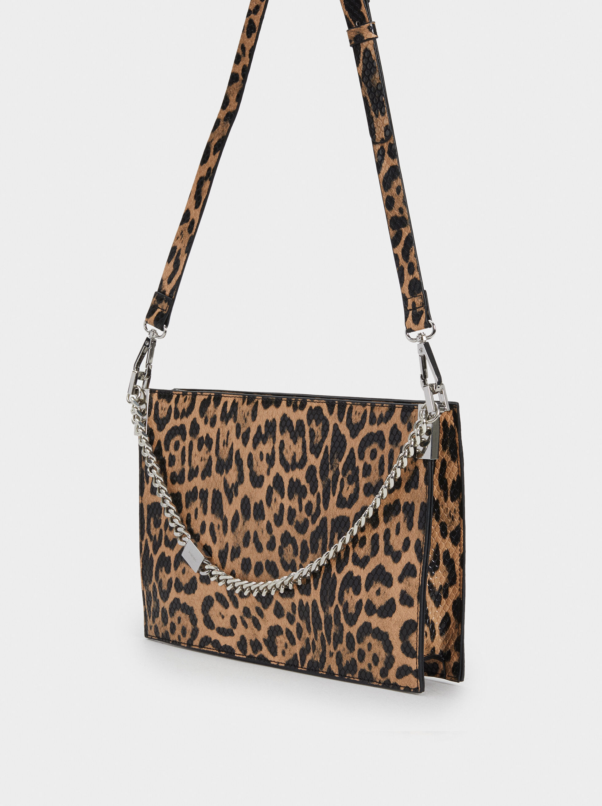 animal print handbag
