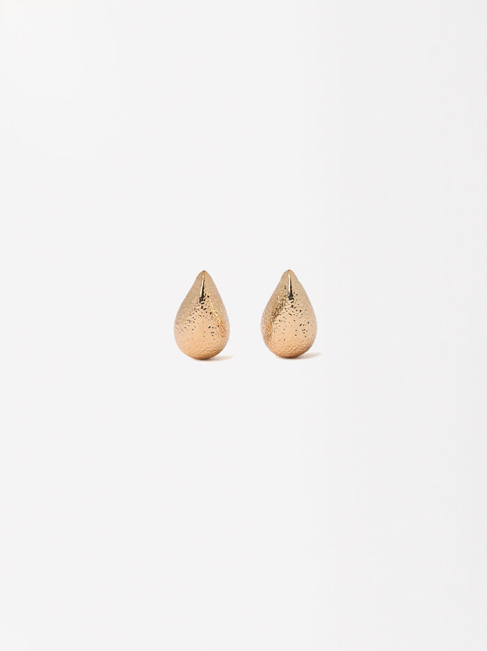 Drop Earrings With Texture