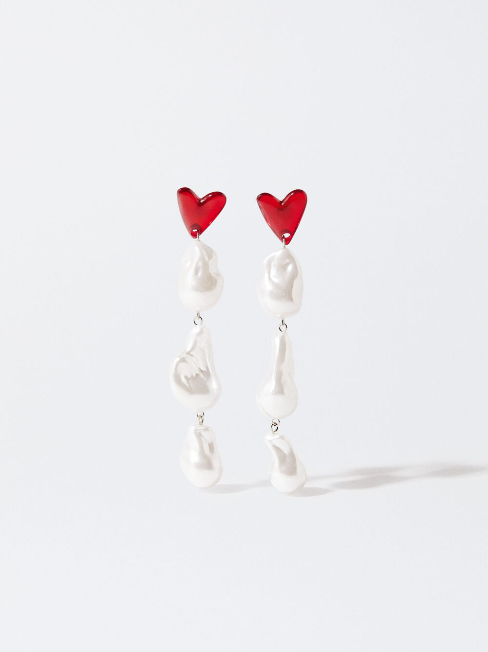 Online Exclusive - Resin Heart Earrings image number 0.0