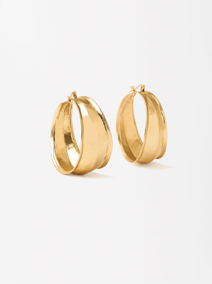 Gold Maxi Hoops Earrings