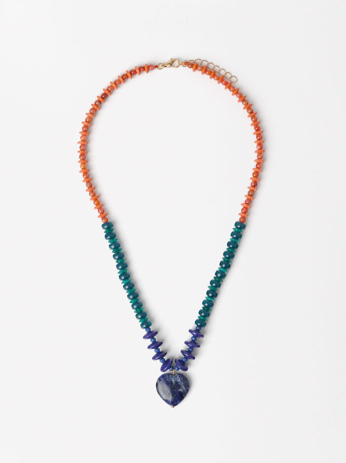 Short Necklace With Stones