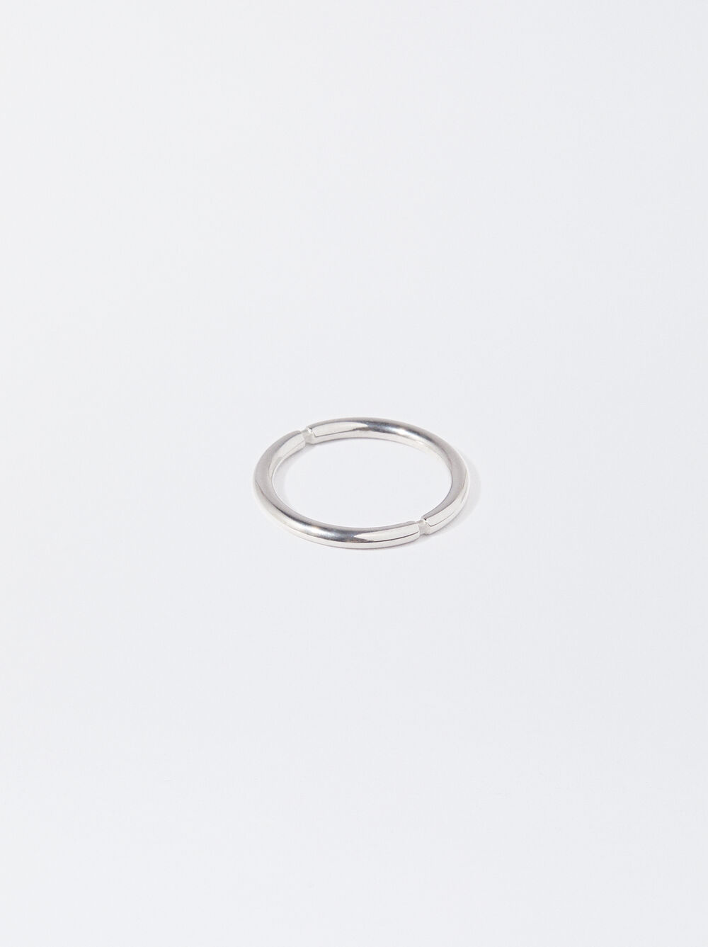 Silver Stainless Steel Ring image number 2.0