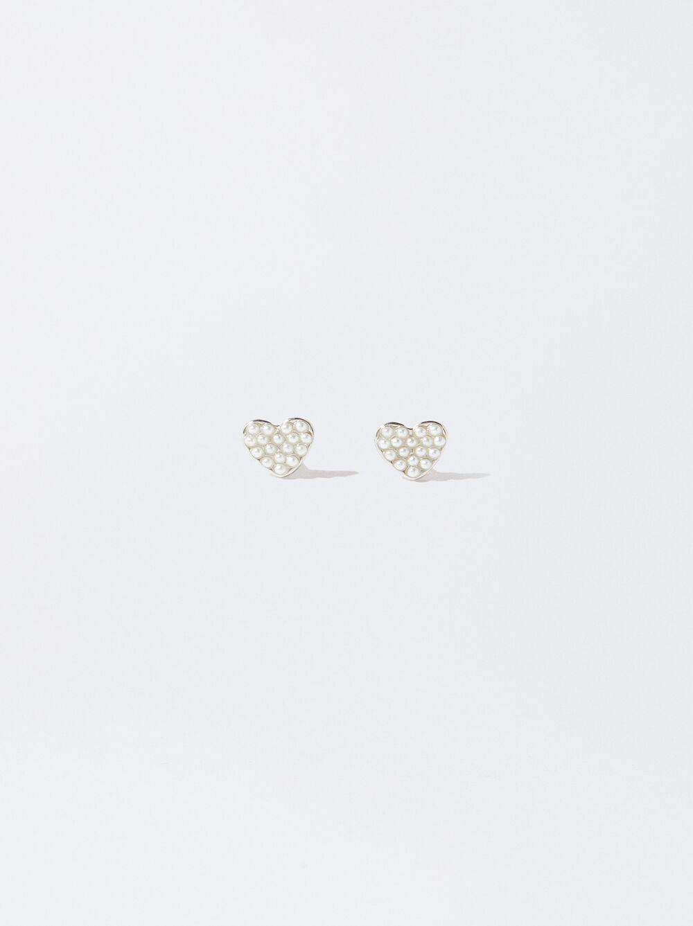 Heart Earrings With Pearls image number 0.0