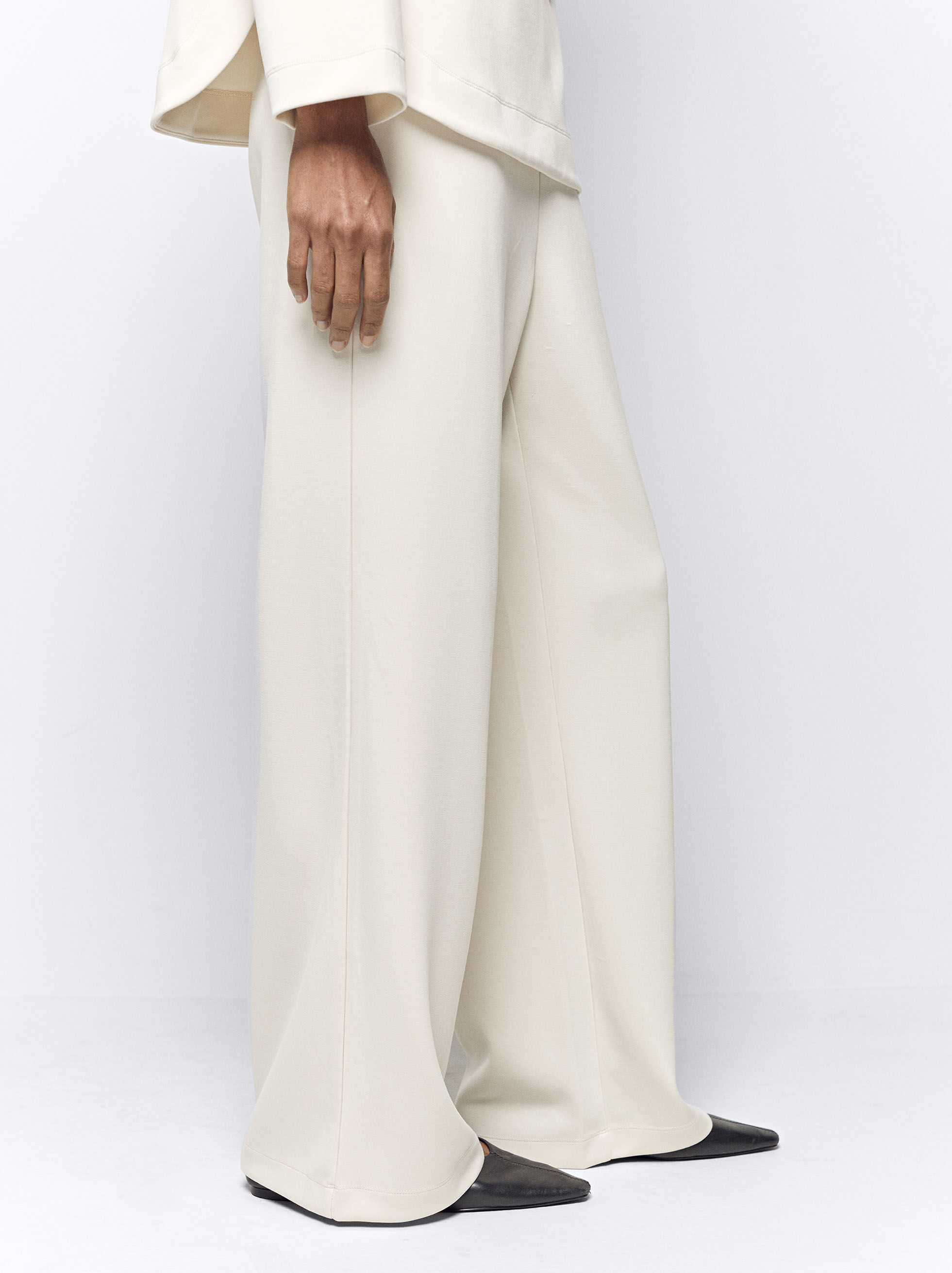 Ro&Zo Tailored Side Zip Trousers, Brown at John Lewis & Partners