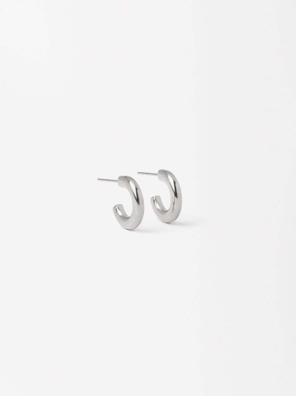 Gold Hoops - Stainless Steel image number 0.0