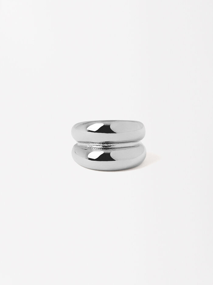 Silver Double Ring
