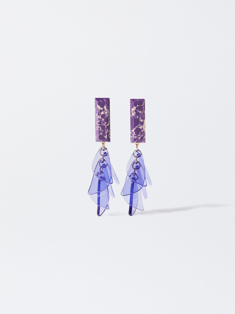 Earrings With Stone And Resin image number 0.0