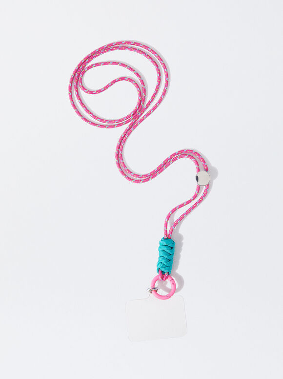 Collier Téléphone Portable Avec Perles , Multicolore, hi-res