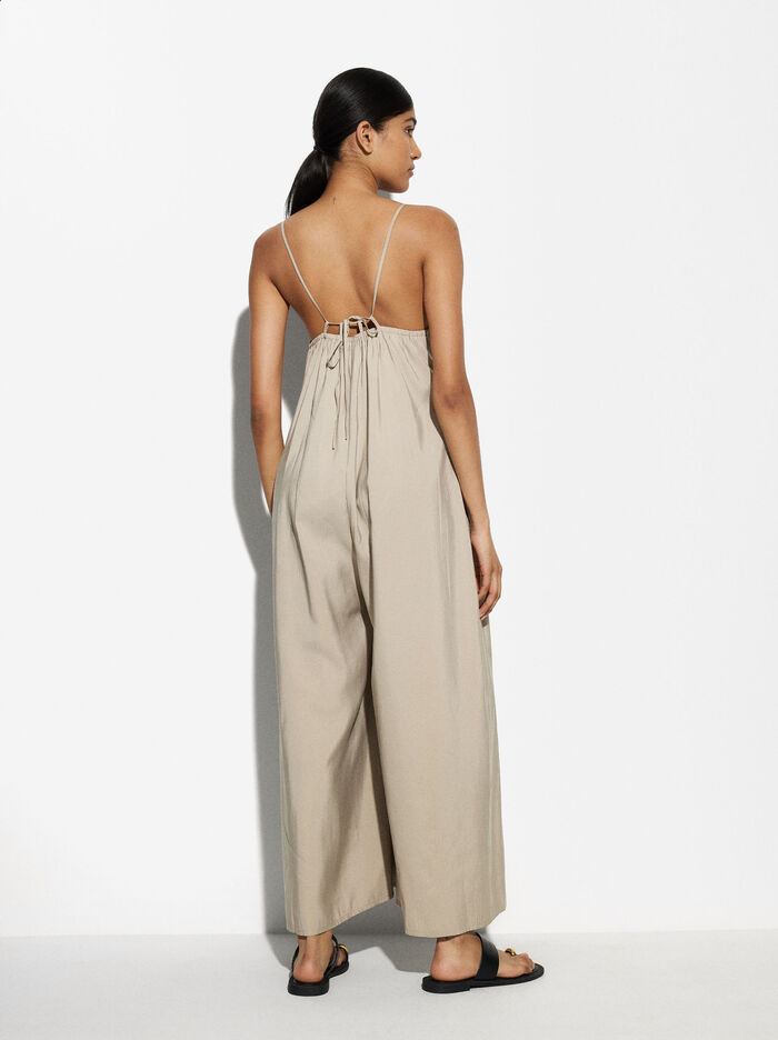 Long Jumpsuit With Straps