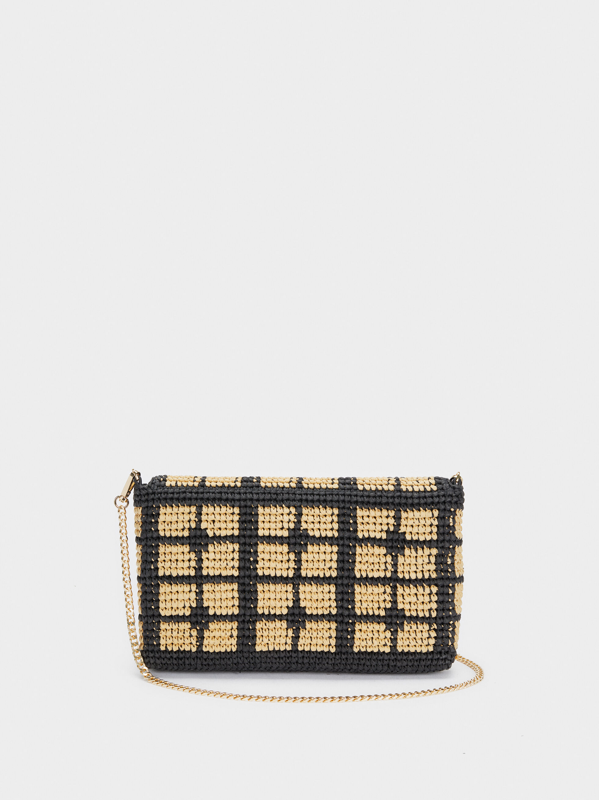 raffia crossbody bag