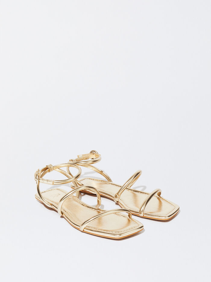 Flat Sandals With Tubular Straps