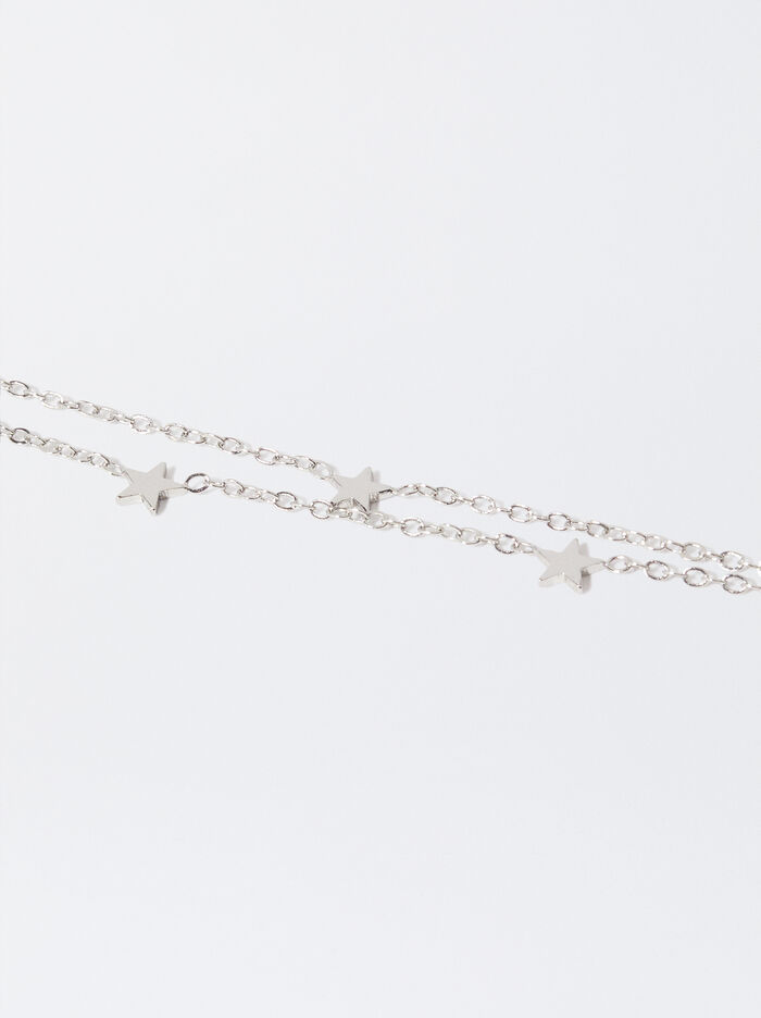 Silver-Plated Bracelet With Stars