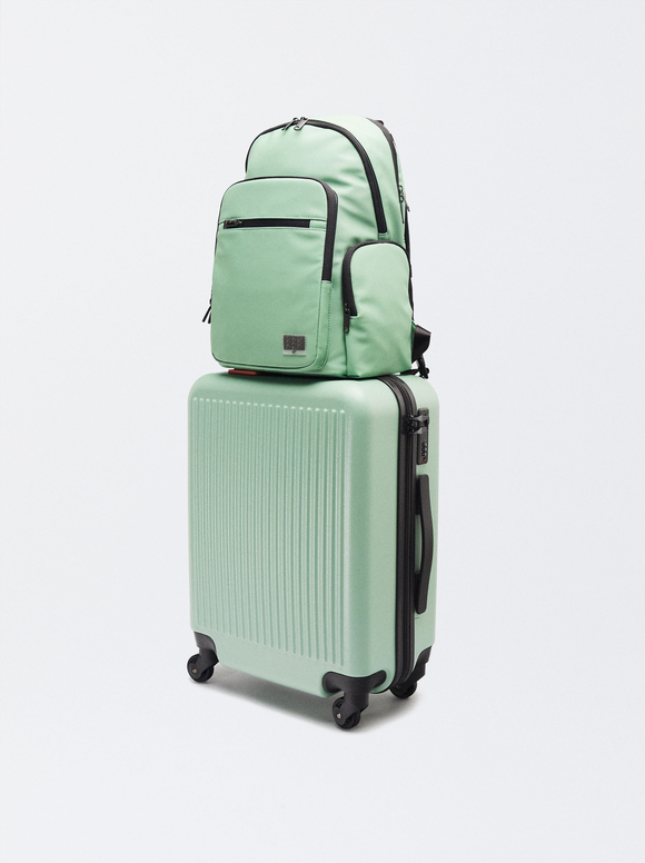 Bolsa de viaje maleta viaje bolso de equipaje bolso deportivo mujer hombre  con asas y correa de cuero bolsa cabina verde marron café -  México