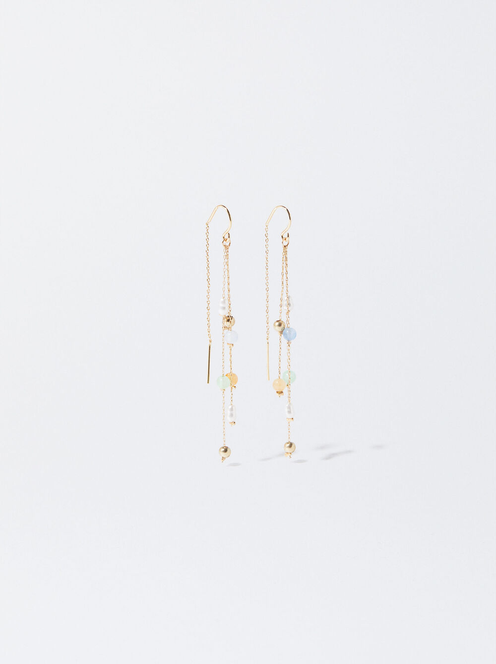 Long Earrings With Resin image number 1.0
