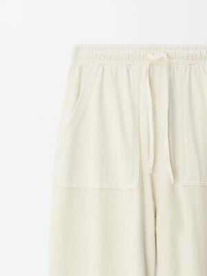 Cotton Trousers With Pockets image number 7.0