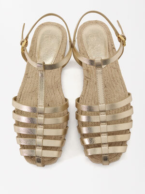 Jute Sandals With Straps