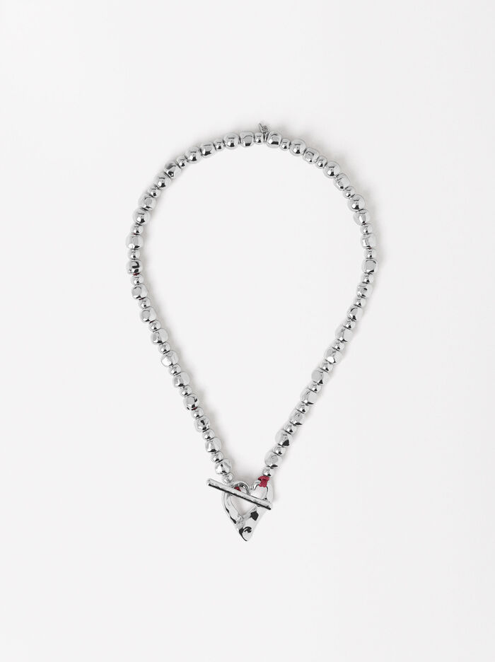 Heart Beads Rope Necklace