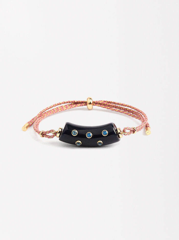 Pulsera Ajustable Con Resina