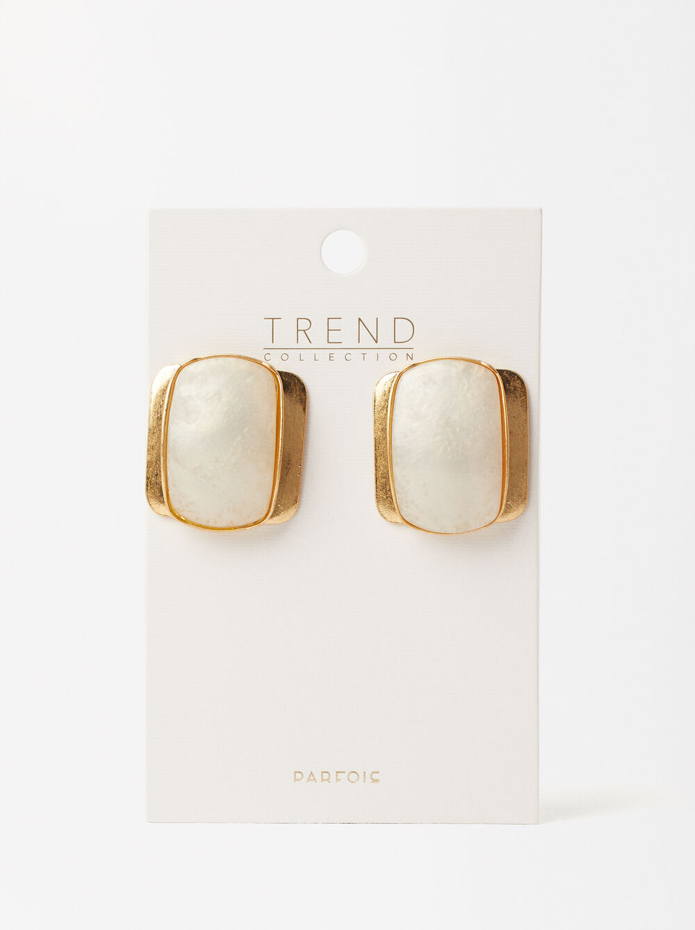 Golden Resin Earrings image number 3.0