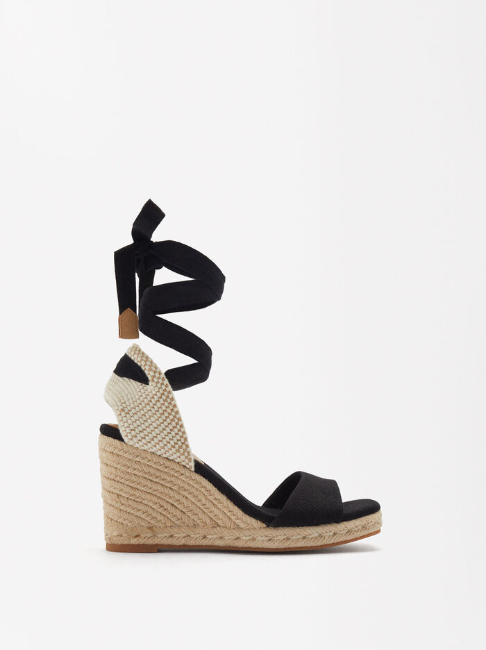 Sandalias Cuña Tejido - Exclusivo Online