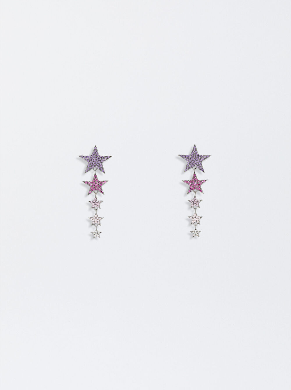 Star And Zirconia Earrings