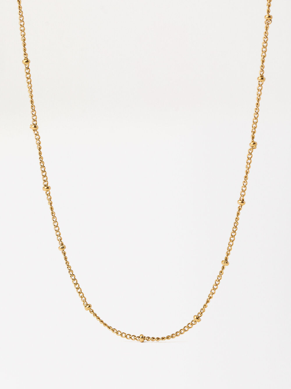 Anpassbare Goldene Halskette - Edelstahl image number 0.0