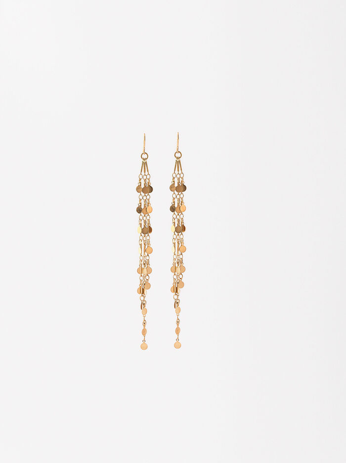 Long Earrings With Medals